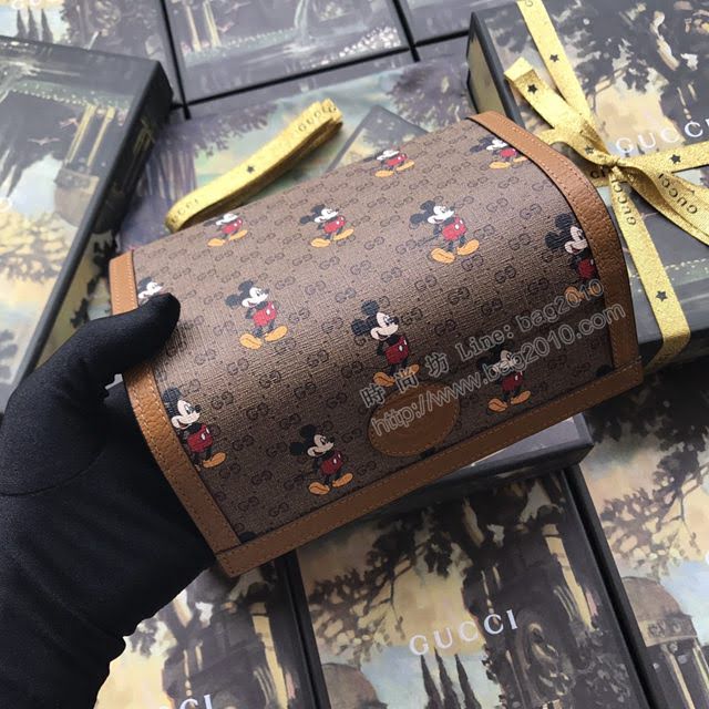 Gucci錢包 古馳新款女錢包 自然摔牛皮 Gucci三折短錢包 456122 黑全皮  gdj1178